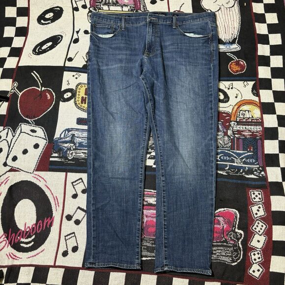 Vintage Y2K Lucky Brand Jeans 40x32 410 Athletic Slim Fit Blue Denim Pants Mens - Picture 4 of 5